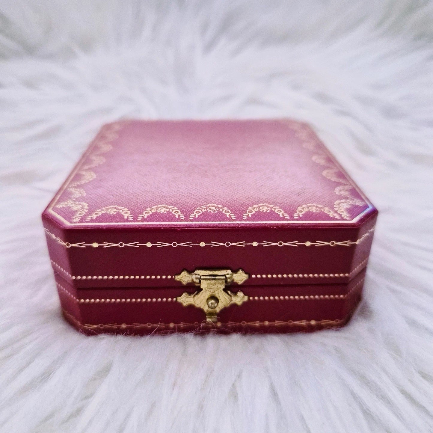 Vintage Cartier Baignoire Travel Desk Clock Swiss Made Rose Gold Tone w/ Box