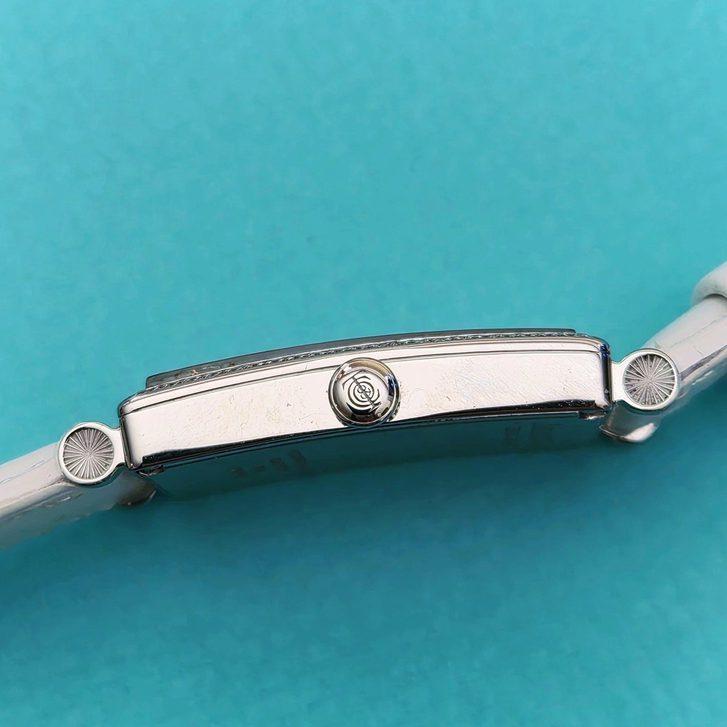 RARE Tiffany & Co. Gallery Diamond Dial Rectangle Tank Wrist Watch T3968