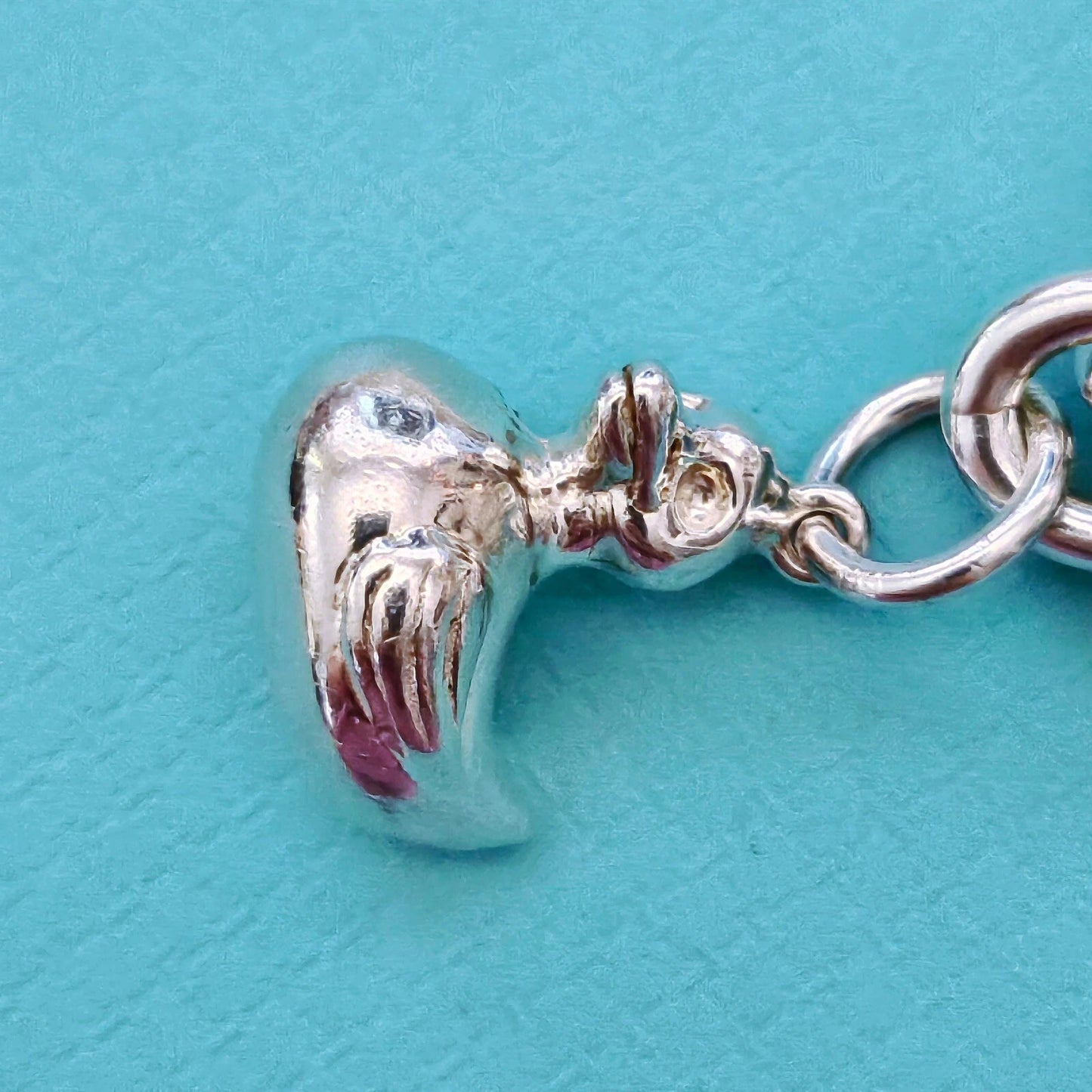 RARE Vintage Tiffany & Co. Baby Theme Dangle Charm Sterling Silver Bracelet