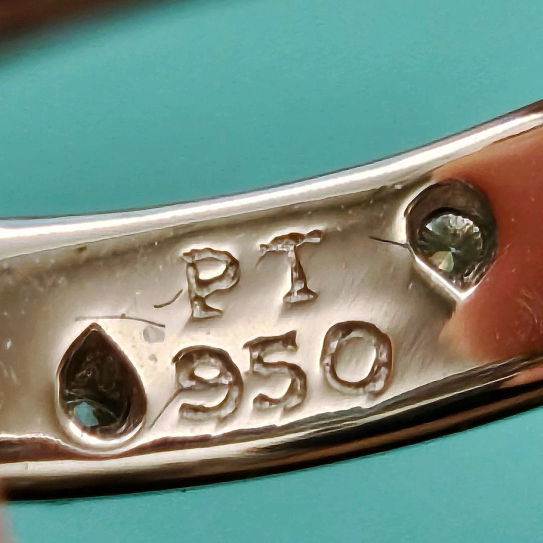 $3,300 Tiffany & Co. Etoile Platinum Diamond 4mm Wedding Anniversary Band Ring