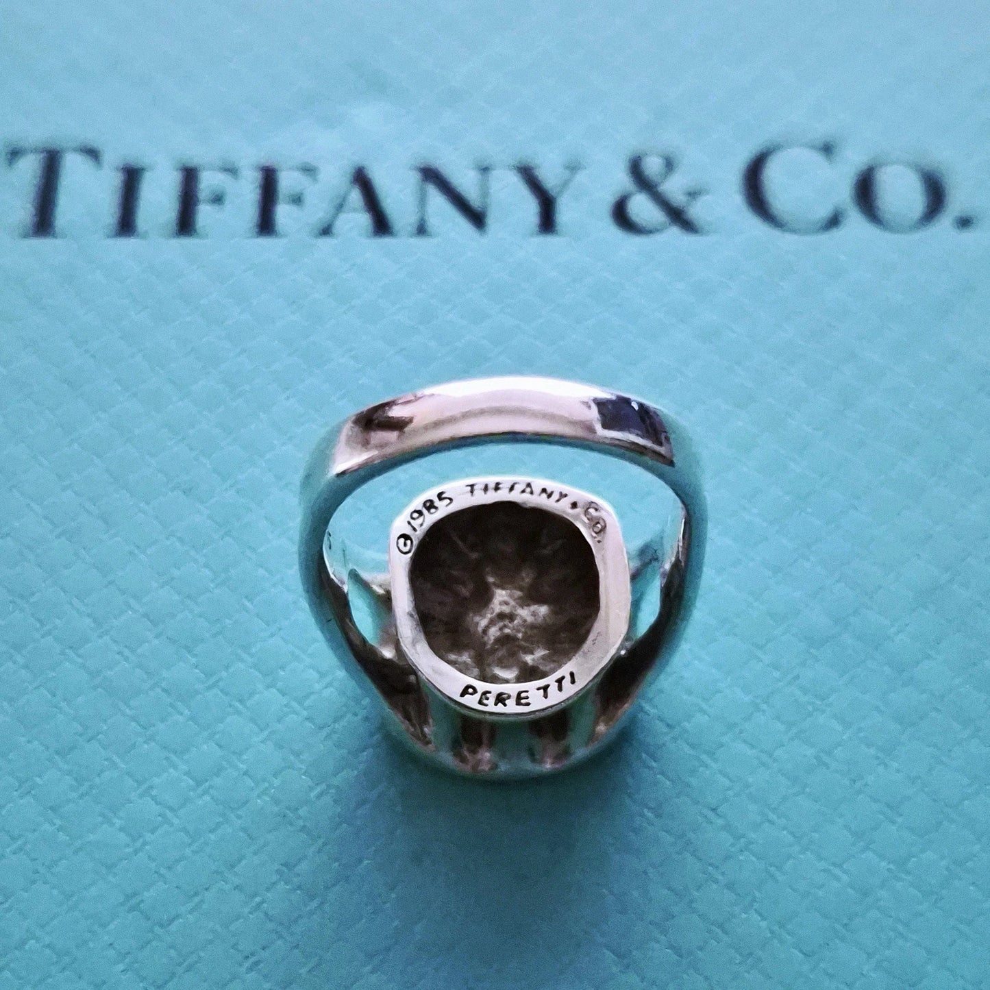 RARE Vintage 1985 Tiffany & Co. Elsa Peretti Sculptural Sterling Silver Ring