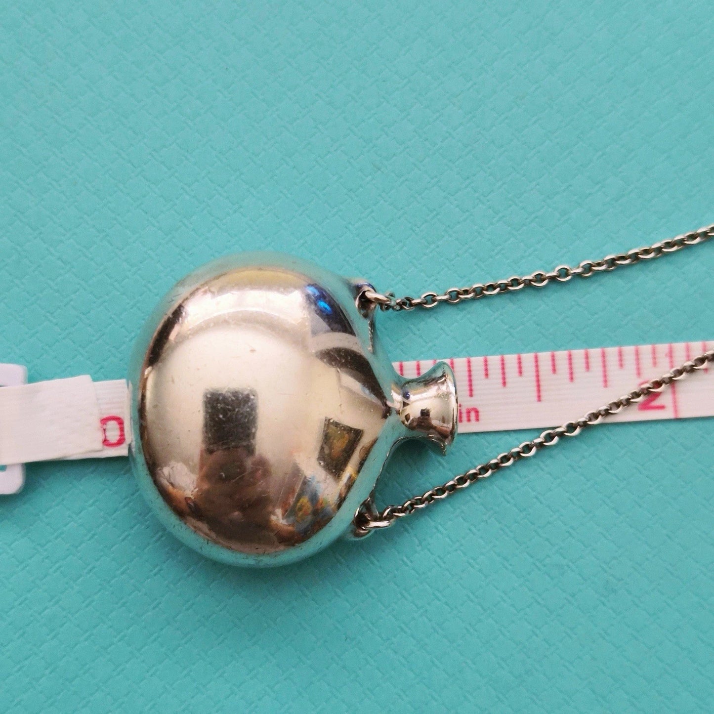 RARE Vintage Tiffany & Co. Elsa Peretti Open Bottle Sterling Silver Necklace