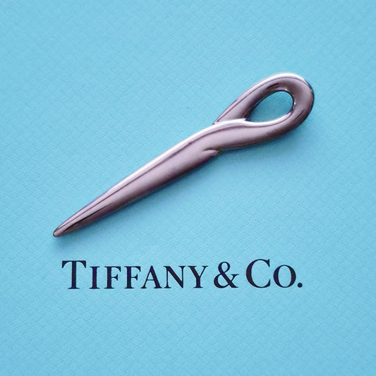 RARE Retired Tiffany & Co. Elsa Peretti Ruthenium Padova Letter Opener 3”