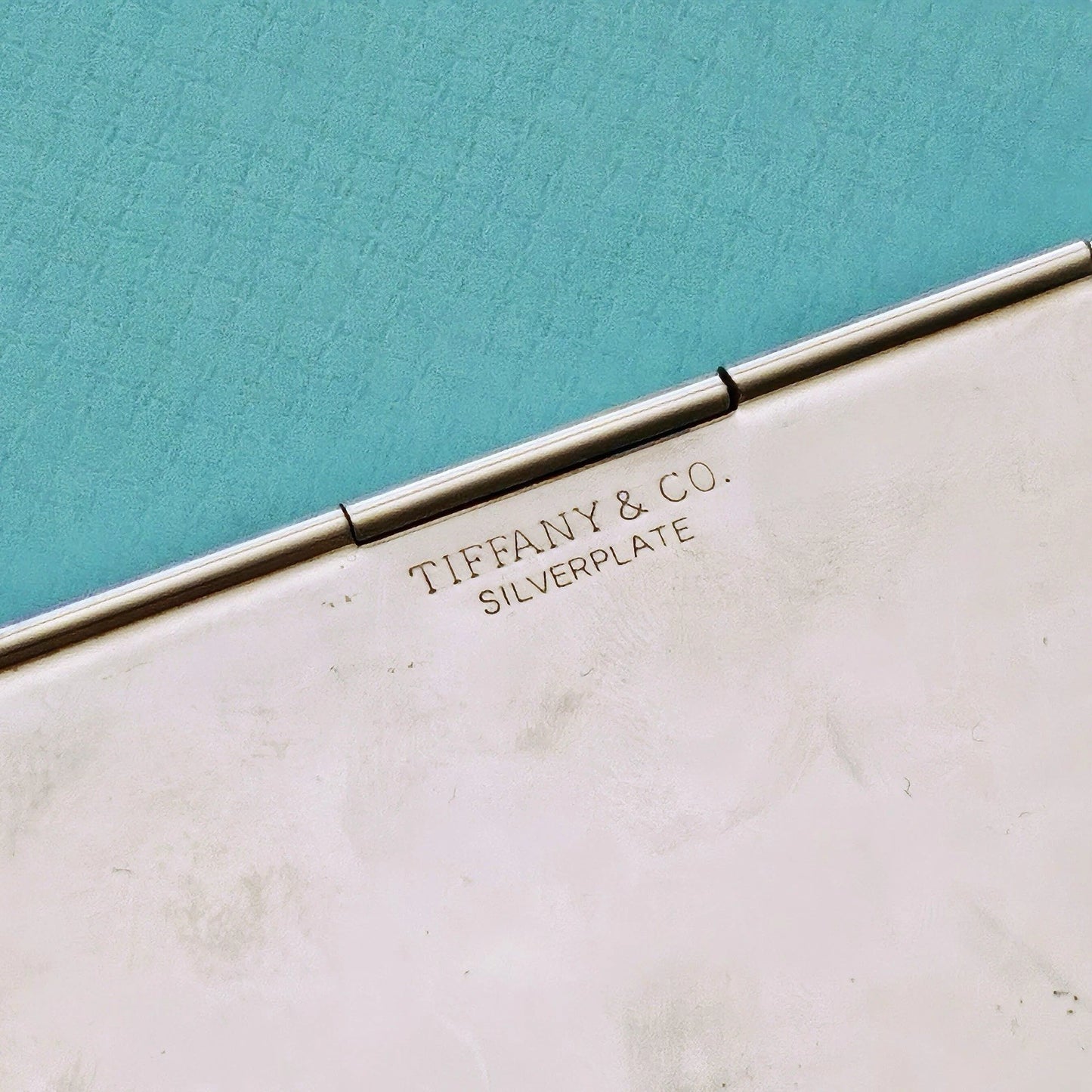 Vintage Tiffany & Co. Rabbit Business Card Case Silver Plated Card Holder