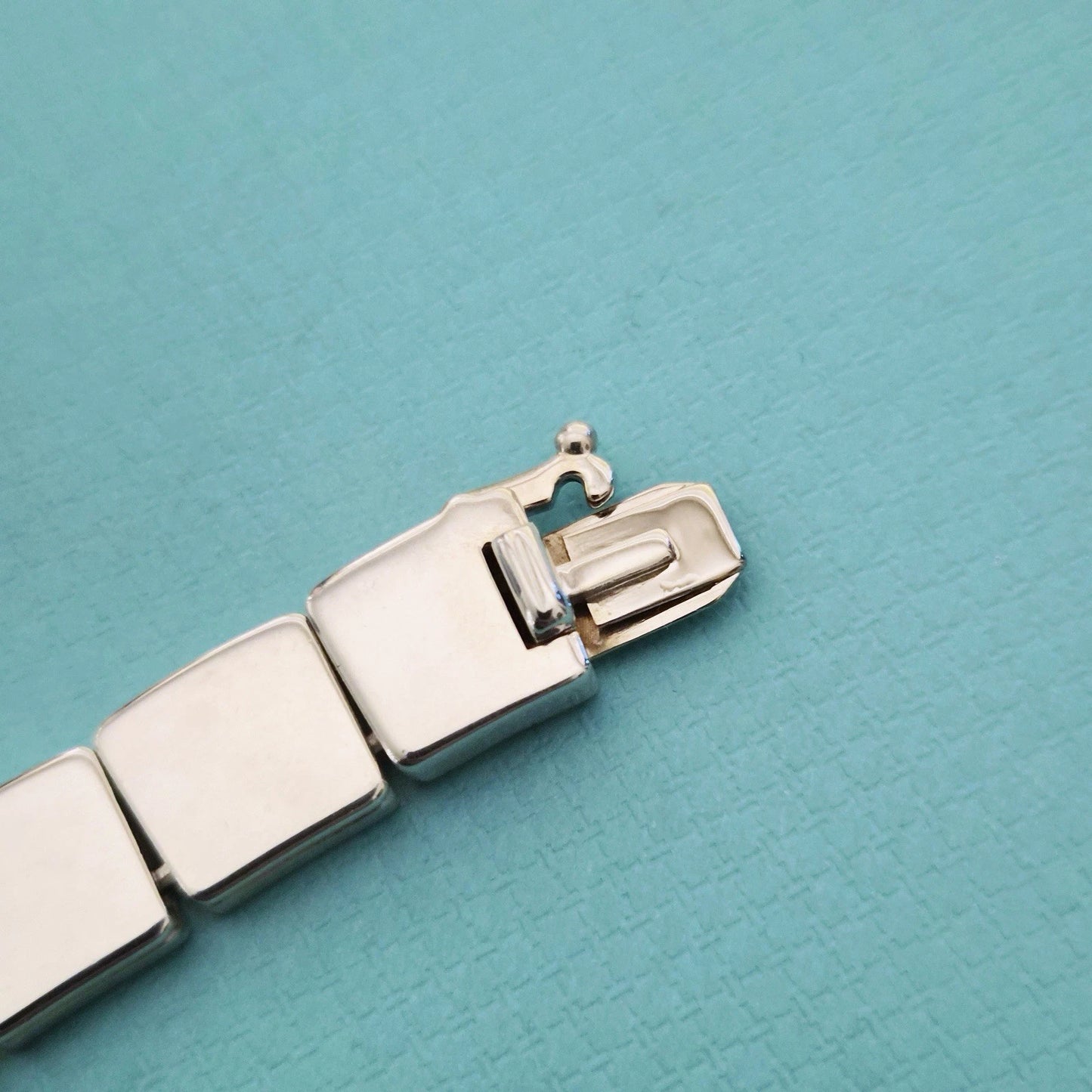 RARE Vintage 2002 Tiffany & Co. Tile Square Venetian Sterling Silver Necklace