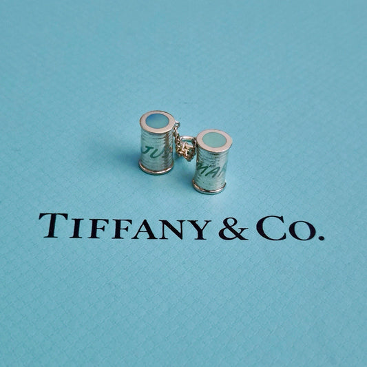 RARE Tiffany & Co. Blue Enamel “Just Married” Sterling Silver Charm Pendant