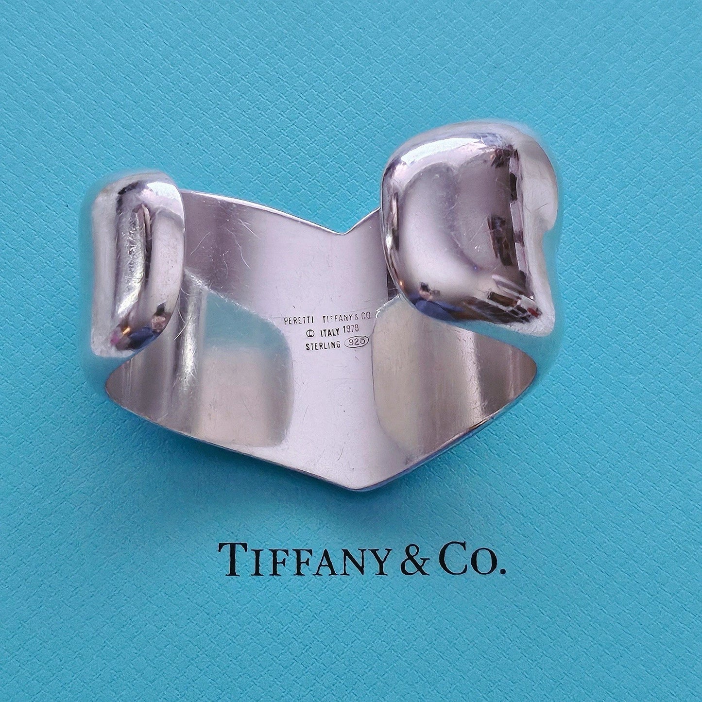 RARE Vintage 1979 Tiffany & Co. Elsa Peretti Libra Cuff Sterling Silver Bracelet