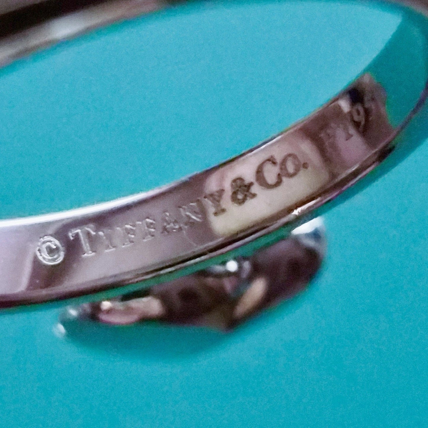 RARE Tiffany & Co. Platinum PT950 Pavé Diamond Dangle Heart Cluster Ring