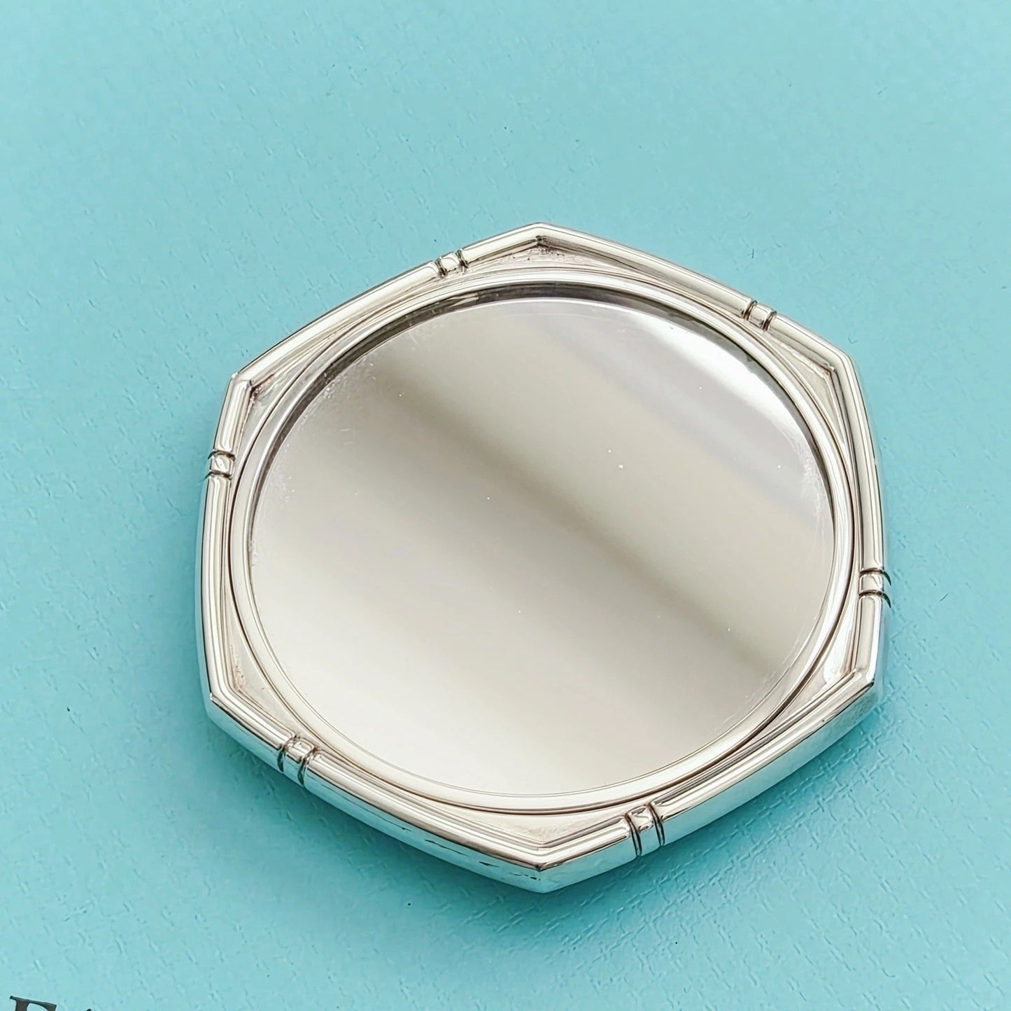 Vintage 2002 Tiffany & Co. 18k Rose Gold Ladybug Silver Compact Mirror