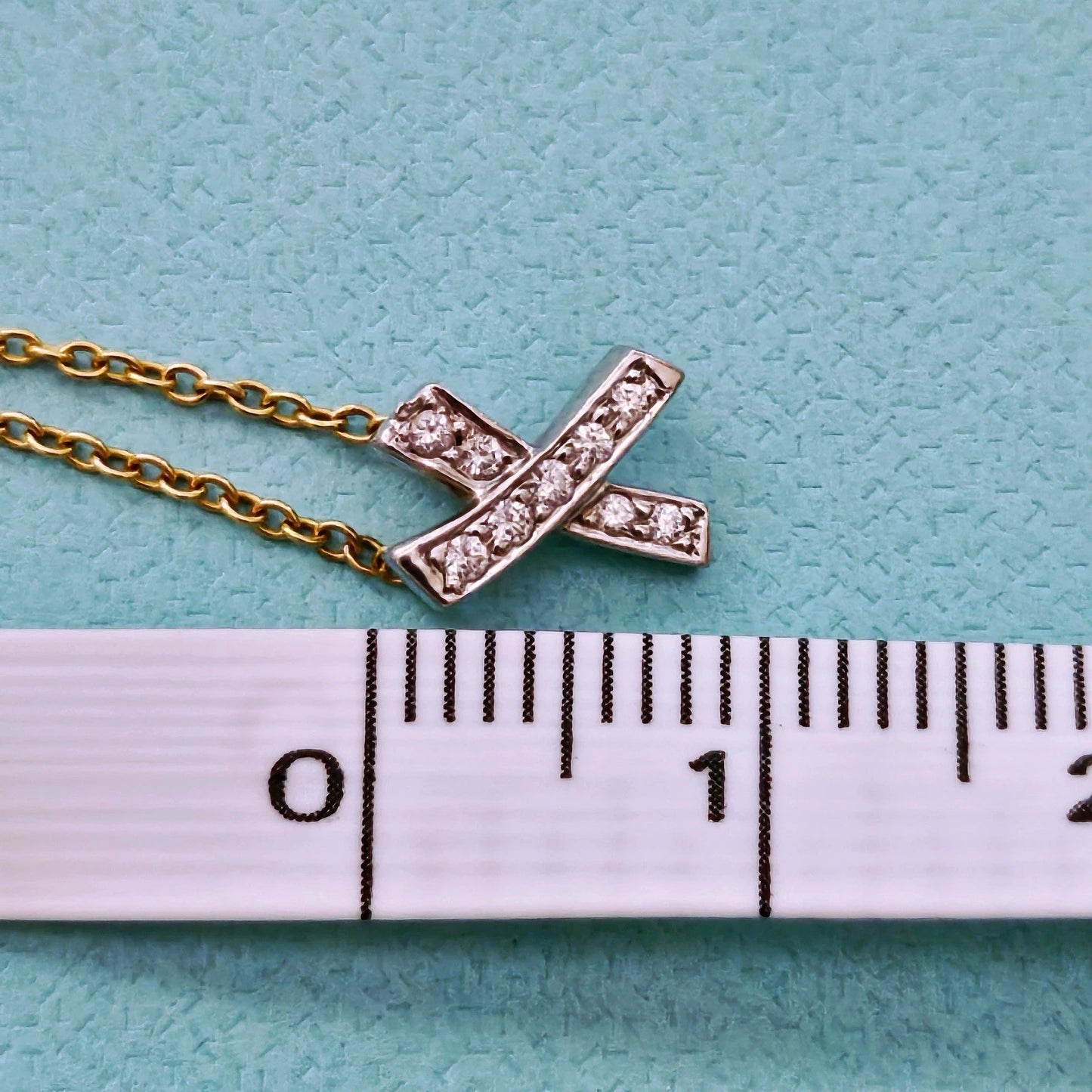 Tiffany & Co. Paloma Picasso Signature X Graffiti Diamond 18k PT950 Necklace