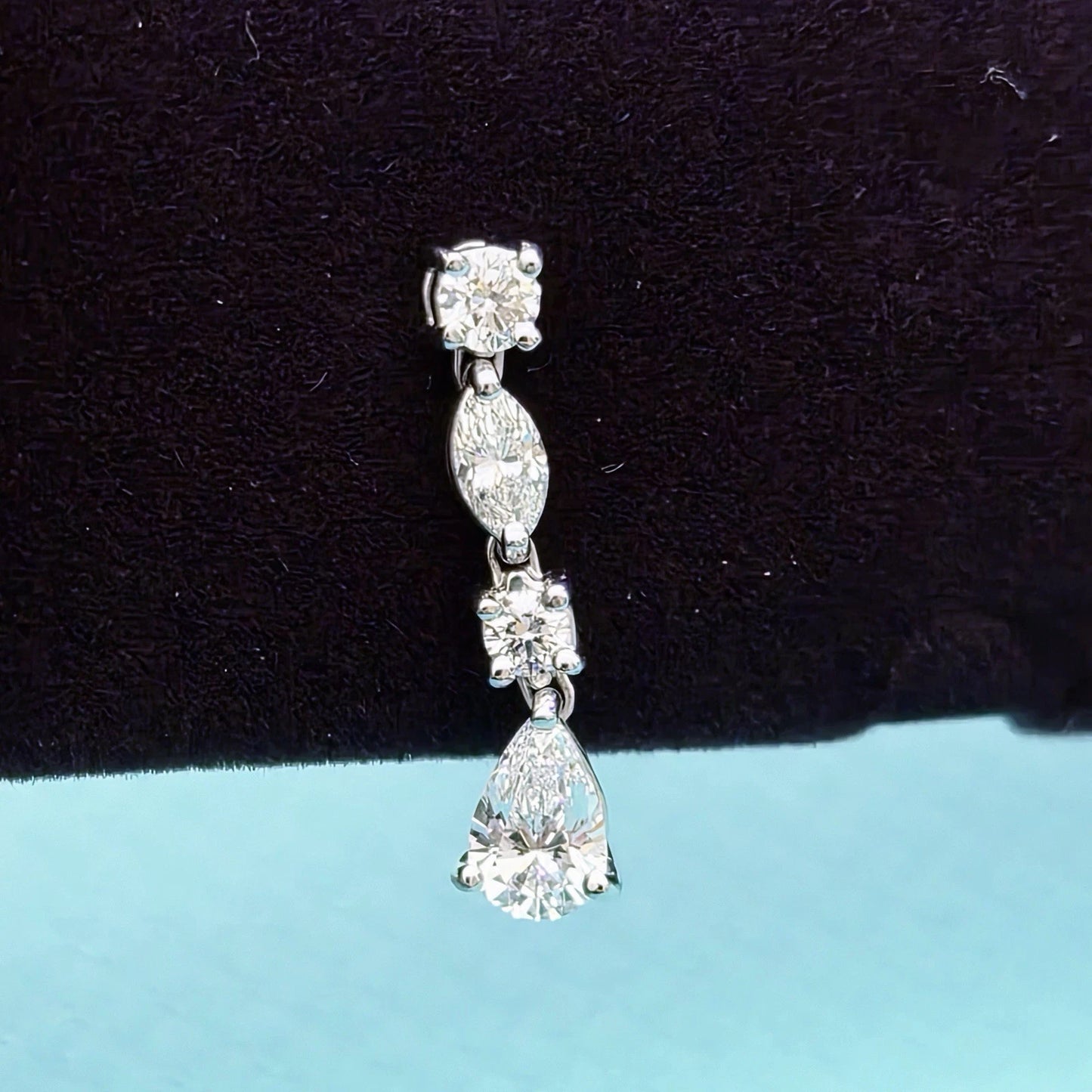 Tiffany & Co. Jazz 1.70 TCW Diamond Drop Earrings Platinum PT950