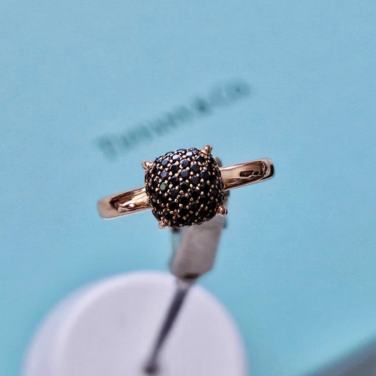 RARE Tiffany & Co. Spinel Sugar Stack 18K Rose Gold Paloma Picasso Ring 4 US