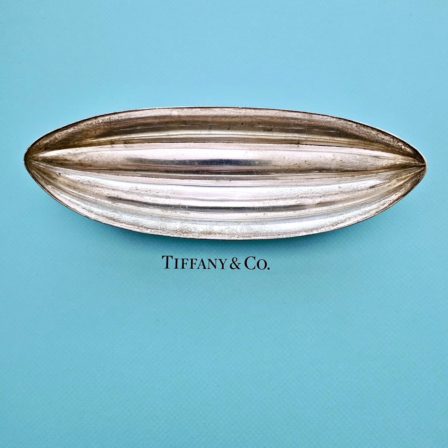 EXTREMELY RARE Vintage 1900s Tiffany & Co. Art Nouveau Sterling Silver Bowl Tray