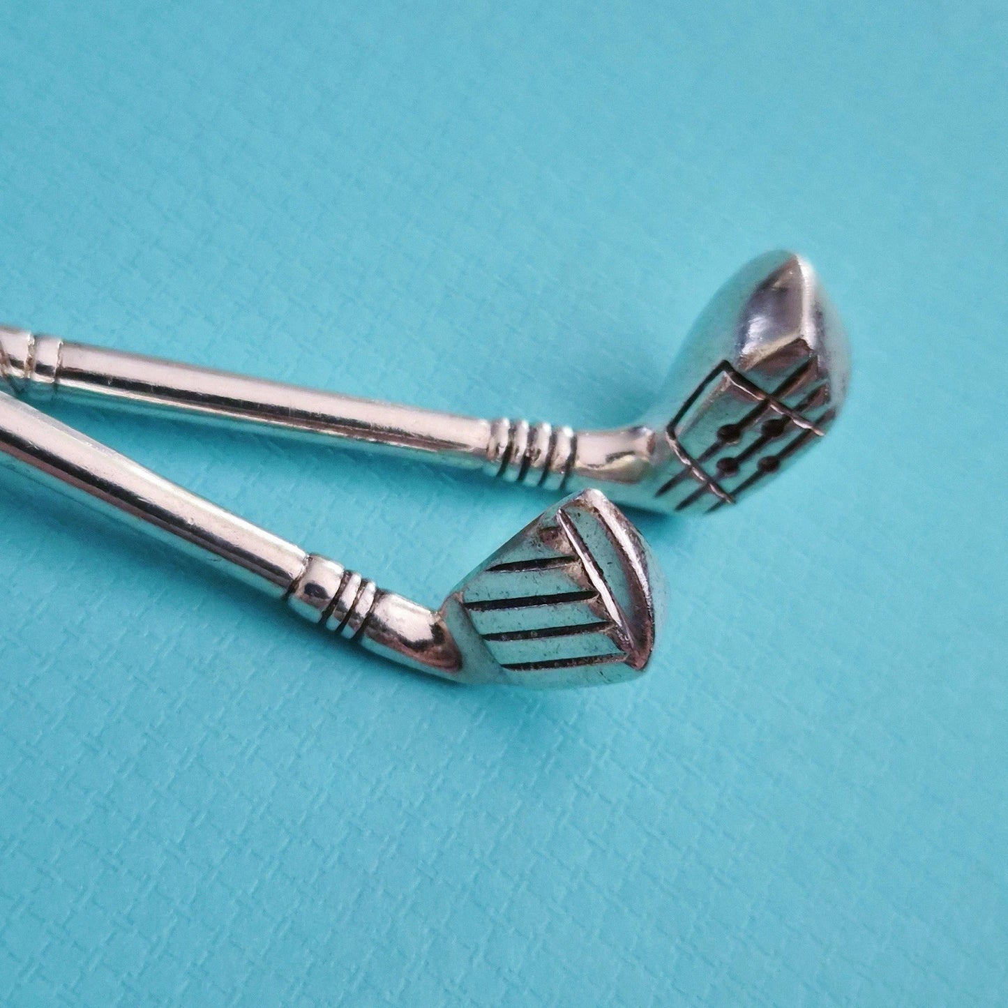 RARE Vintage Tiffany & Co. Sterling Silver Golf Club Key Ring Keychain