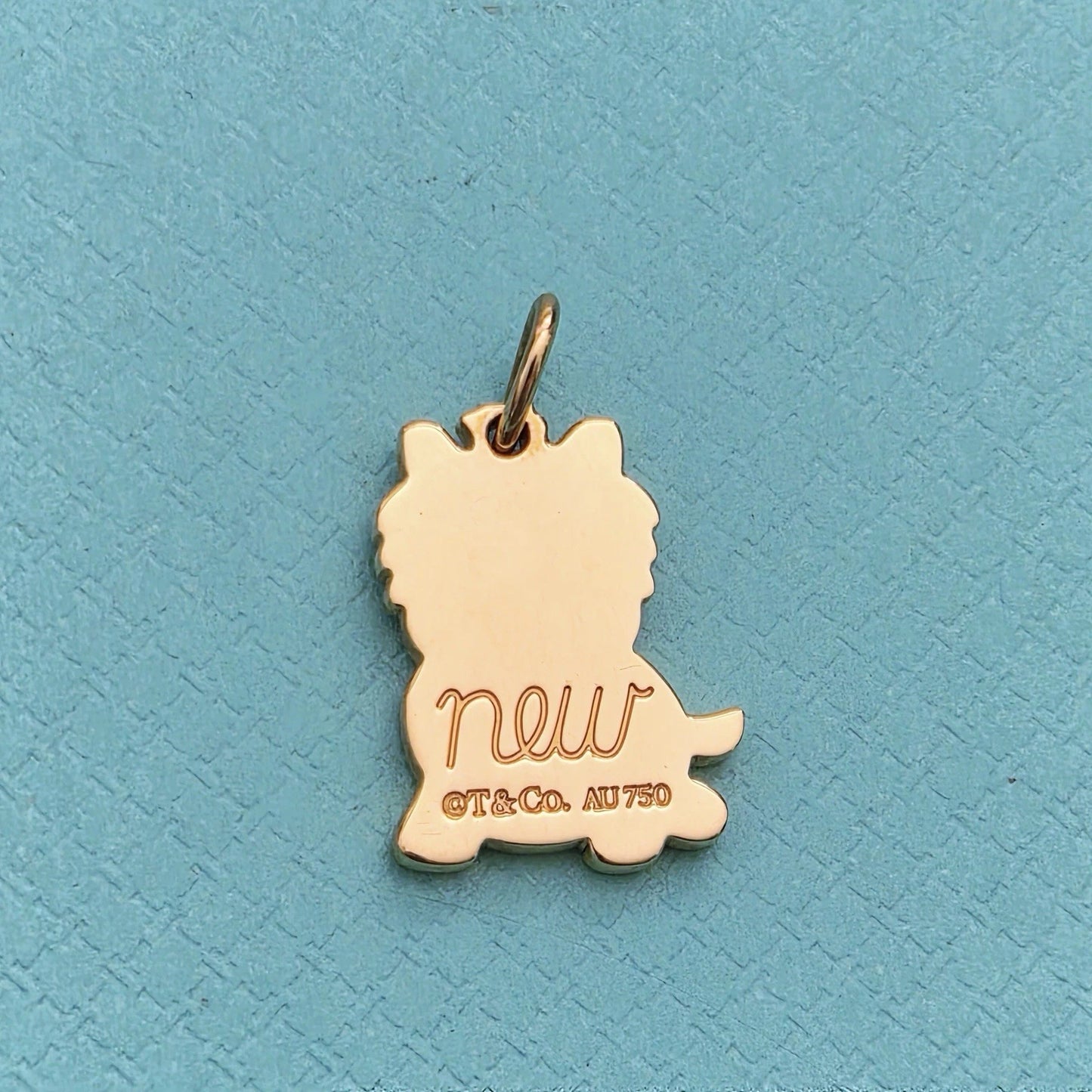 Tiffany & Co. 18k Rose Gold New Yorkie Dog Charm Pendant