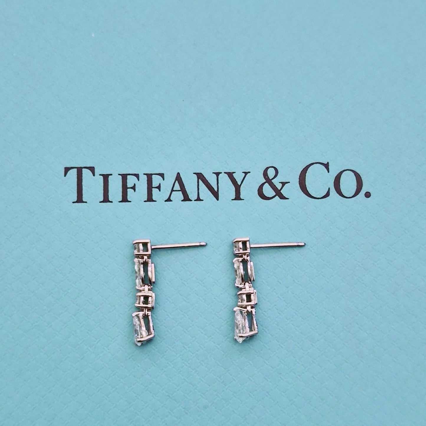 Tiffany & Co. Jazz 1.70 TCW Diamond Drop Earrings Platinum PT950