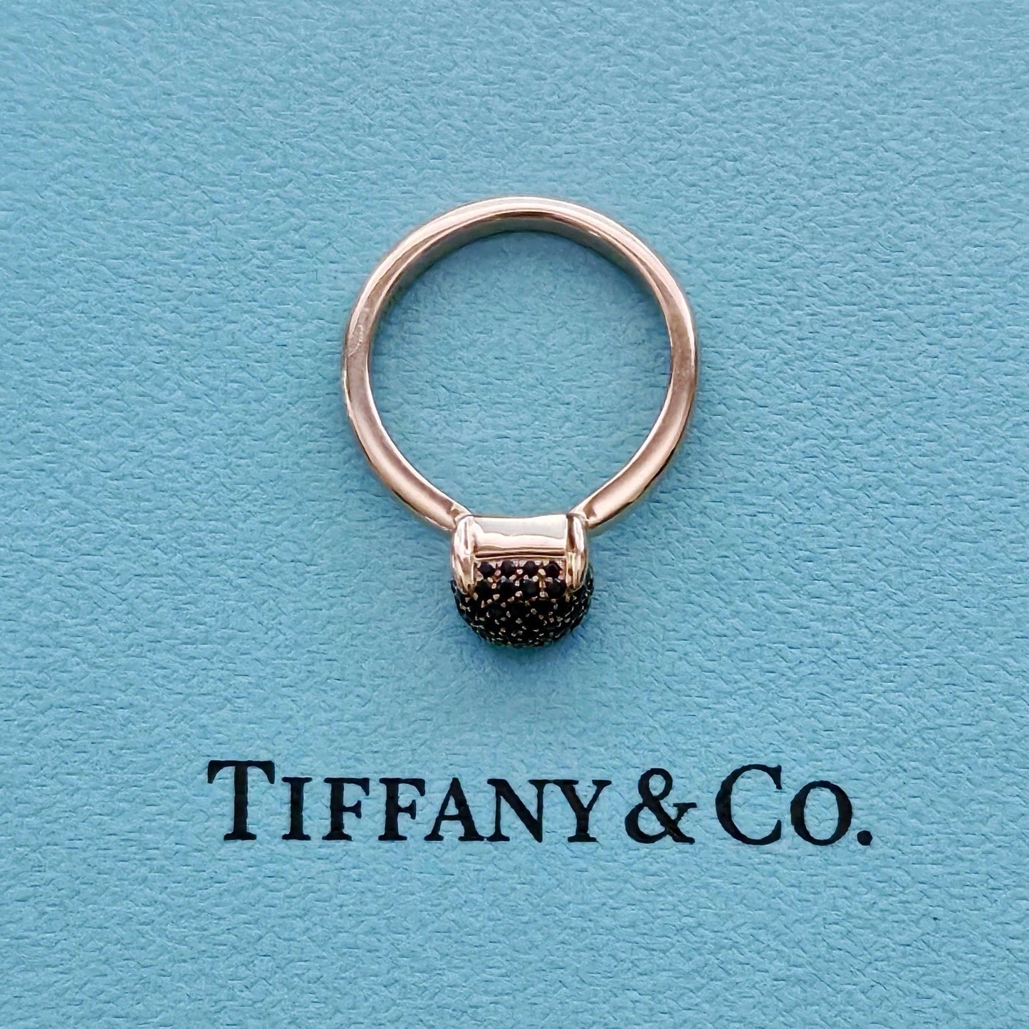 RARE Tiffany & Co. Spinel Sugar Stack 18K Rose Gold Paloma Picasso Ring 4 US
