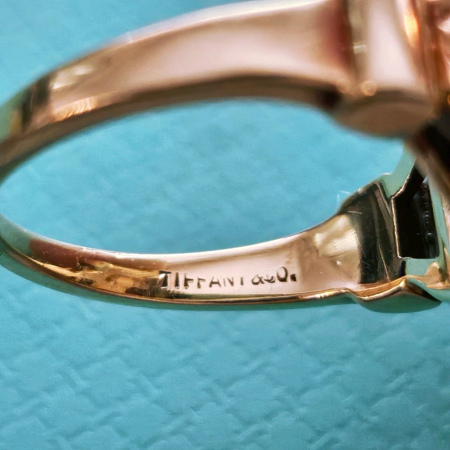 Vintage Tiffany & Co. 18.5 Ct Sparkler Emeral Cut Citrine 14k Gold Cocktail Ring