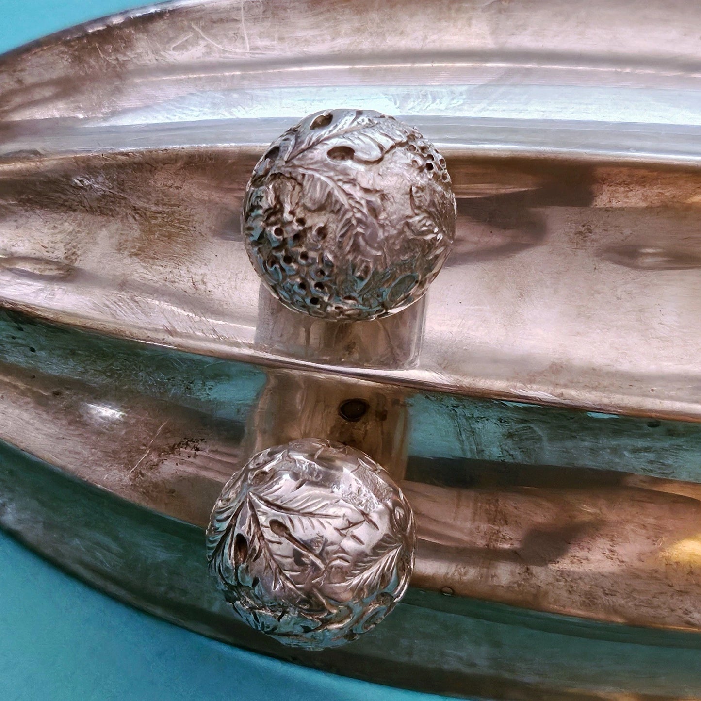 EXTREMELY RARE Vintage 1900s Tiffany & Co. Art Nouveau Sterling Silver Bowl Tray
