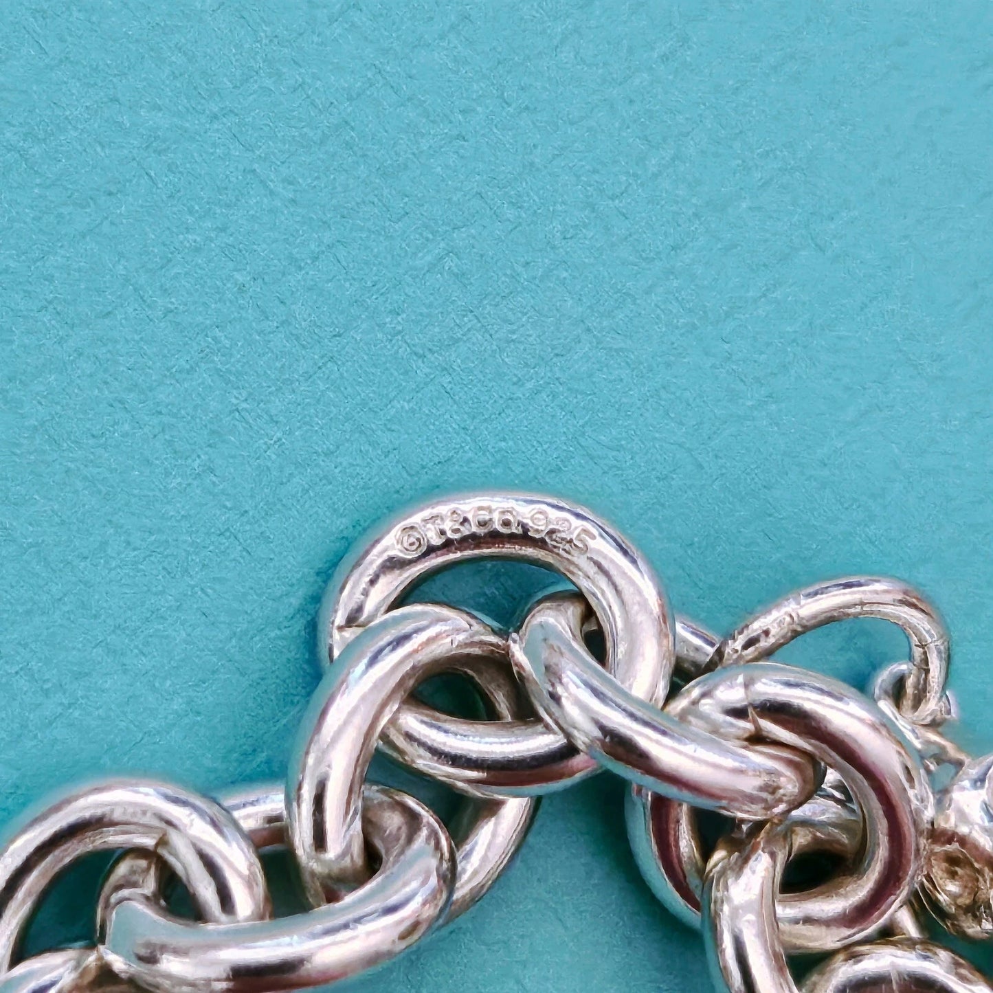 RARE Vintage Tiffany & Co. Baby Theme Dangle Charm Sterling Silver Bracelet