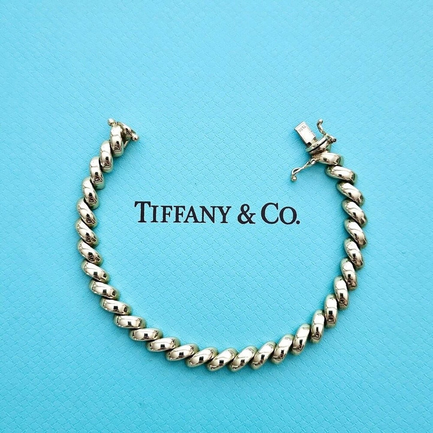Vintage Tiffany & Co. 14k Yellow Gold San Marco Link Bracelet