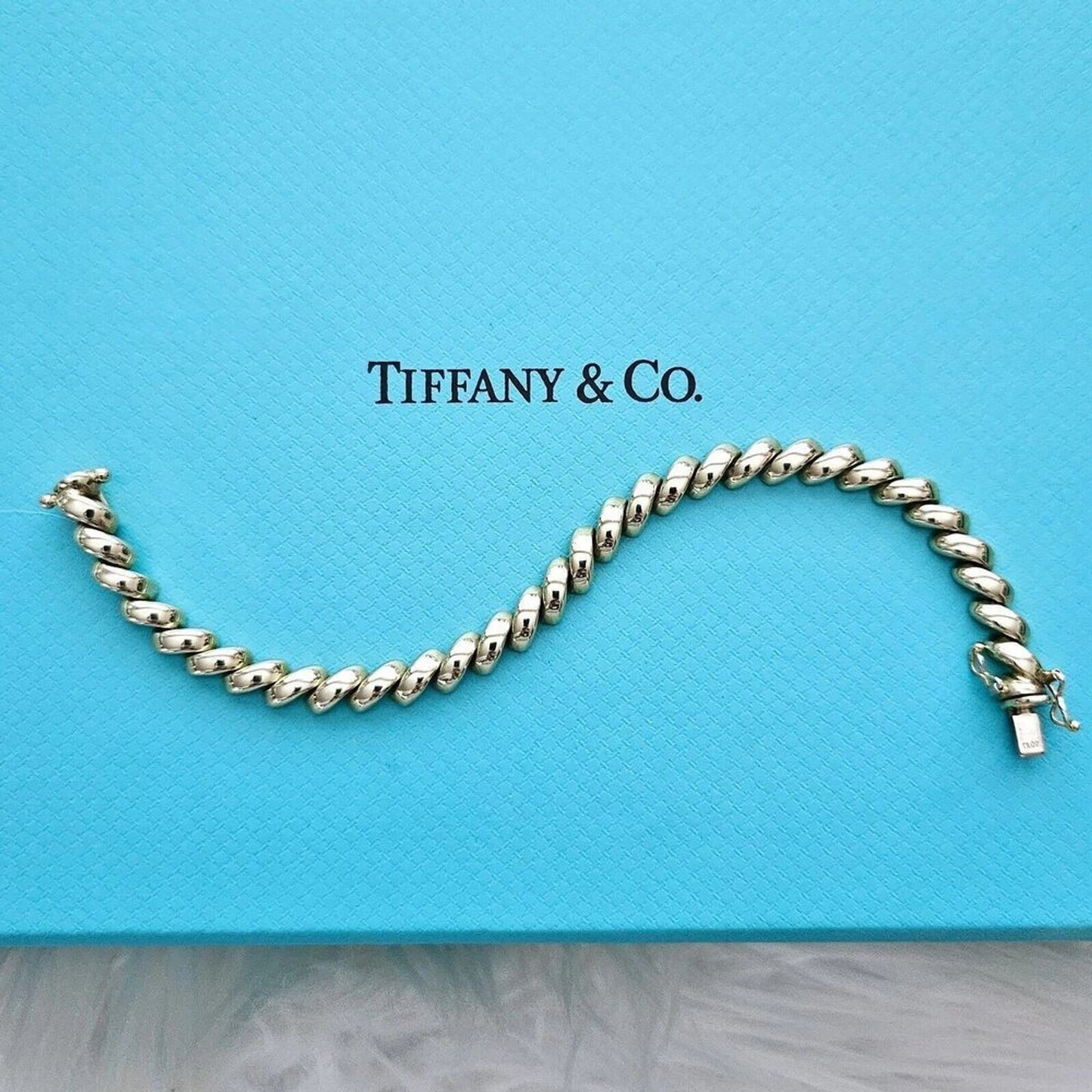 Vintage Tiffany & Co. 14k Yellow Gold San Marco Link Bracelet