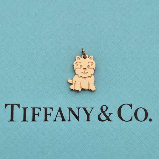 Tiffany & Co. 18k Rose Gold New Yorkie Dog Charm Pendant