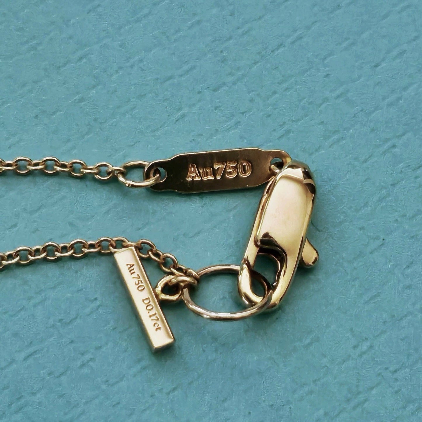 RARE Tiffany & Co. 18k Rose Gold Jewel Box Emerald Cut Diamond Necklace