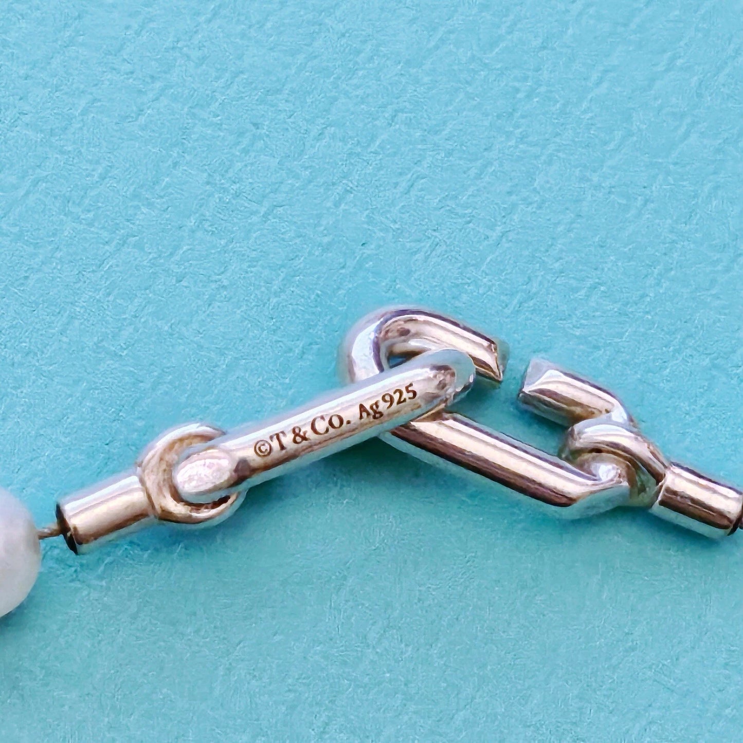 Tiffany & Co. Freshwater Pearl Wrap Necklace in Sterling Silver 5-6mm 32”