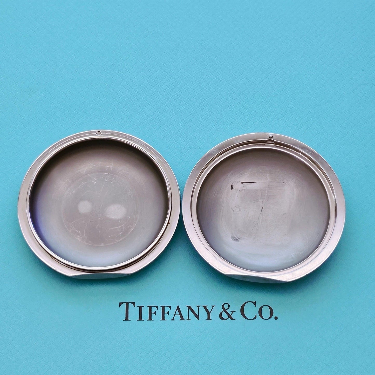 RARE Tiffany & Co. Streamerica Perisphere Trinket/ Pill Box, Paperweight 145g