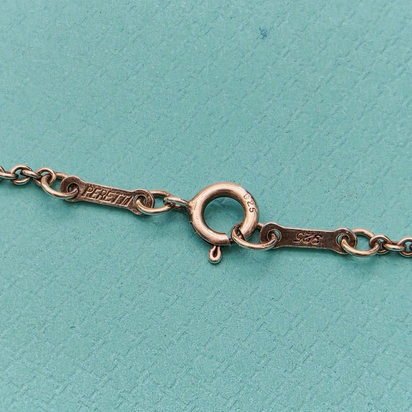 RARE Vintage Tiffany & Co. Elsa Peretti Open Bottle Sterling Silver Necklace
