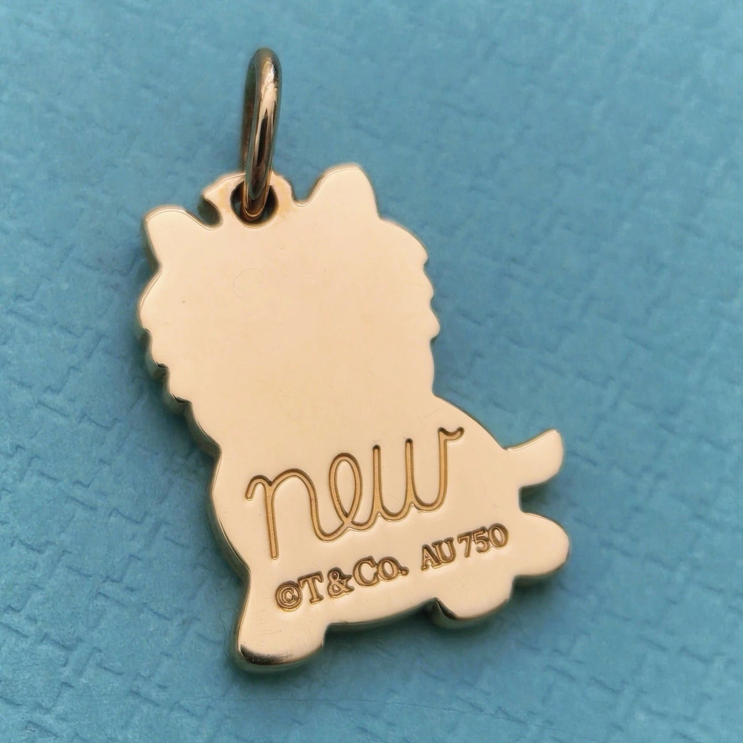 Tiffany & Co. 18k Rose Gold New Yorkie Dog Charm Pendant