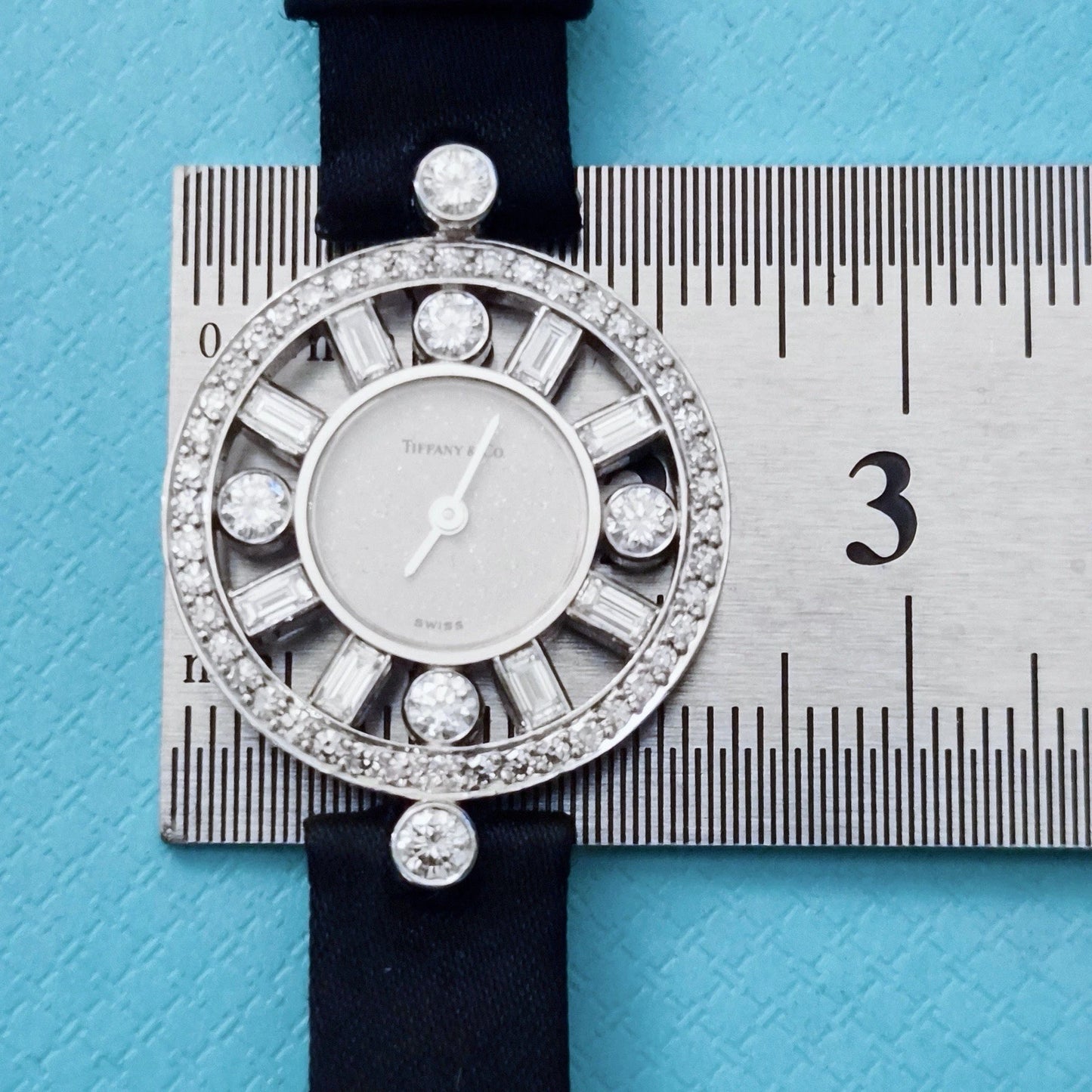 RARE Vintage 1984 Paloma Picasso 18k White Gold Diamond Cocktail Wrist Watch