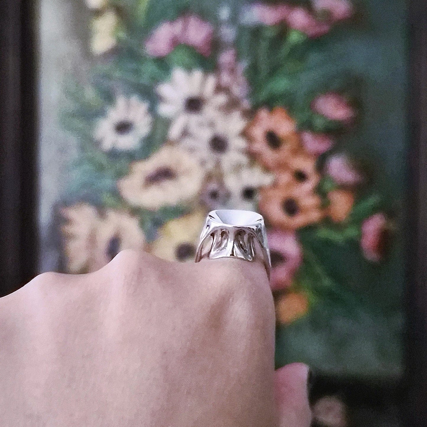 RARE Vintage 1985 Tiffany & Co. Elsa Peretti Sculptural Sterling Silver Ring