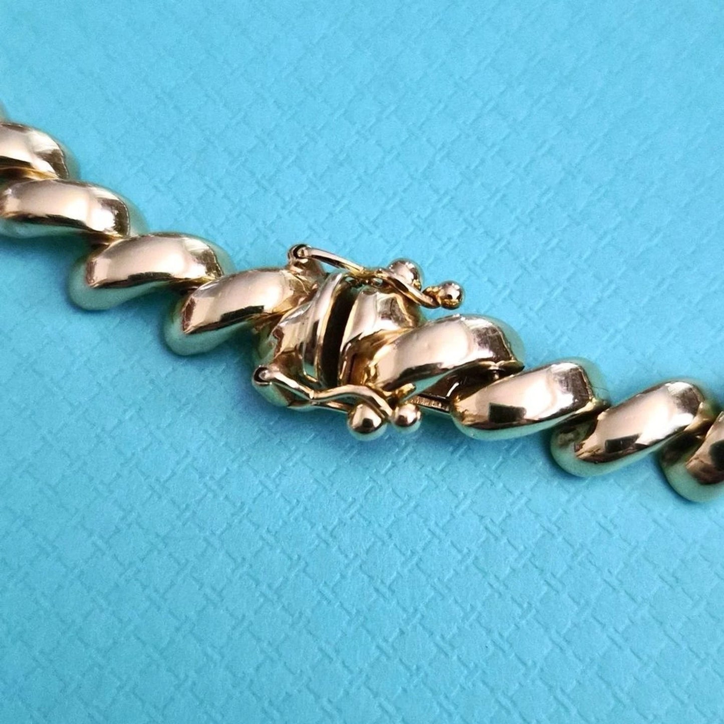Vintage Tiffany & Co. 14k Yellow Gold San Marco Link Bracelet