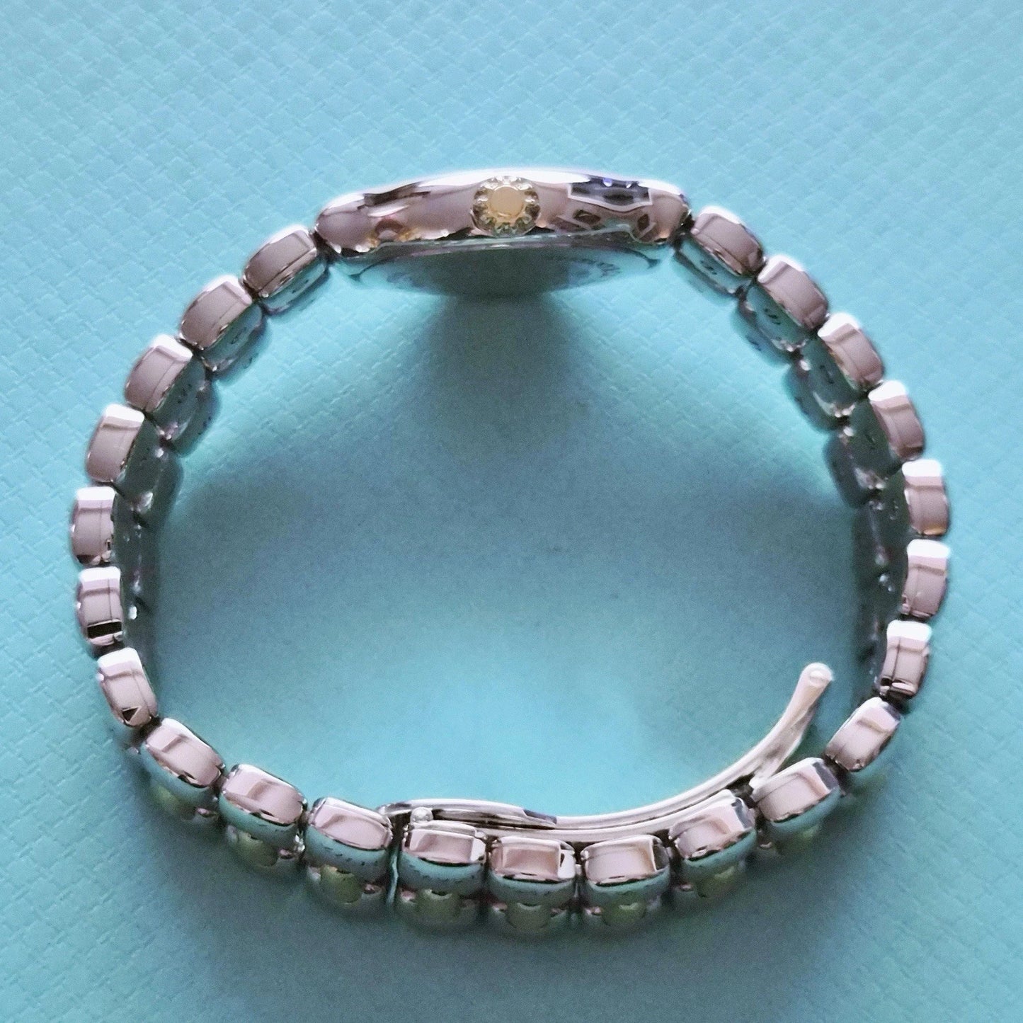 Vintage Tiffany & Co. TESORO 18k Yellow Gold Stainless Steel 2-Tone Quartz Watch