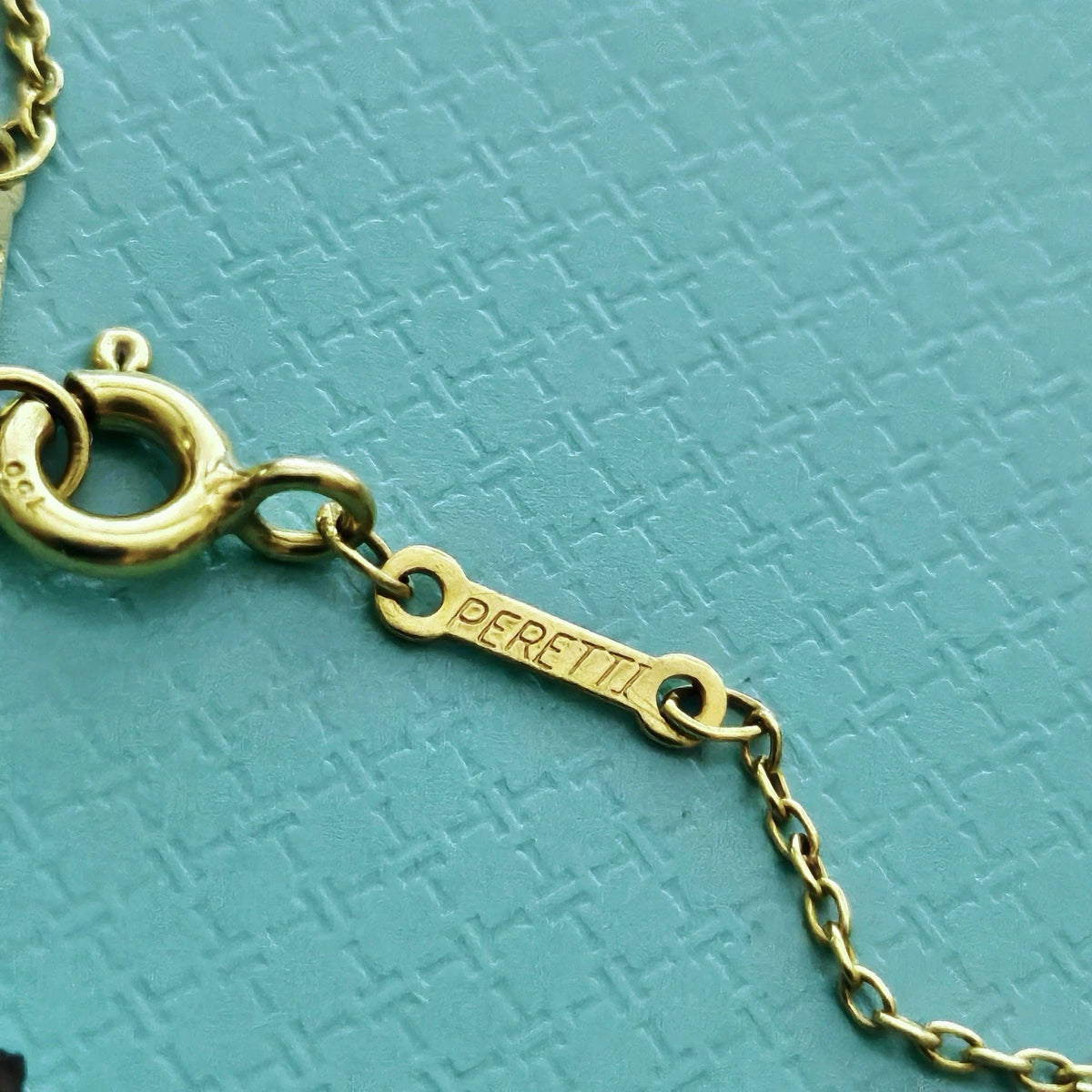 $3,400 Tiffany & Co. Elsa Peretti Diamond By The Yard 18k Yellow Gold Bracelet
