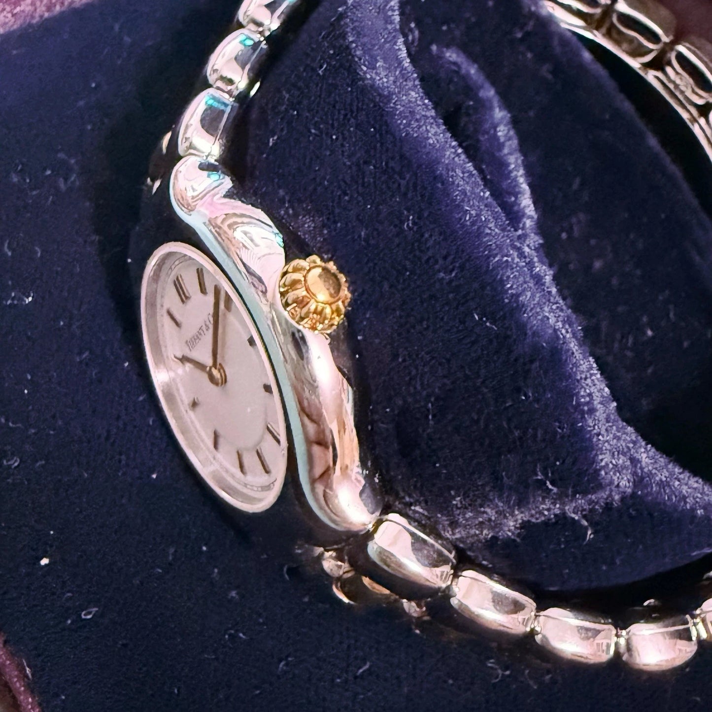 Vintage Tiffany & Co. TESORO 18k Yellow Gold Stainless Steel 2-Tone Quartz Watch