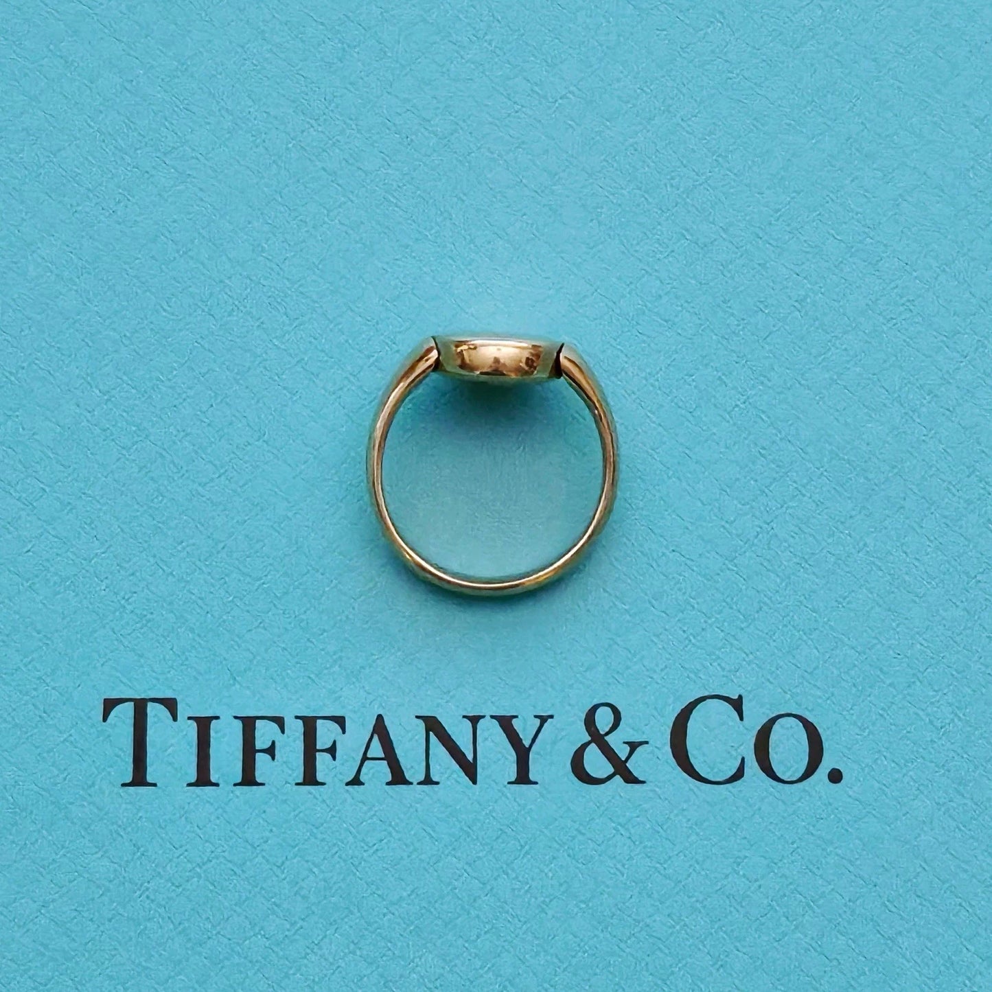 ULTRA RARE Vintage Tiffany & Co 18k Gold Flip Signet Ring OOAK Reversible Design