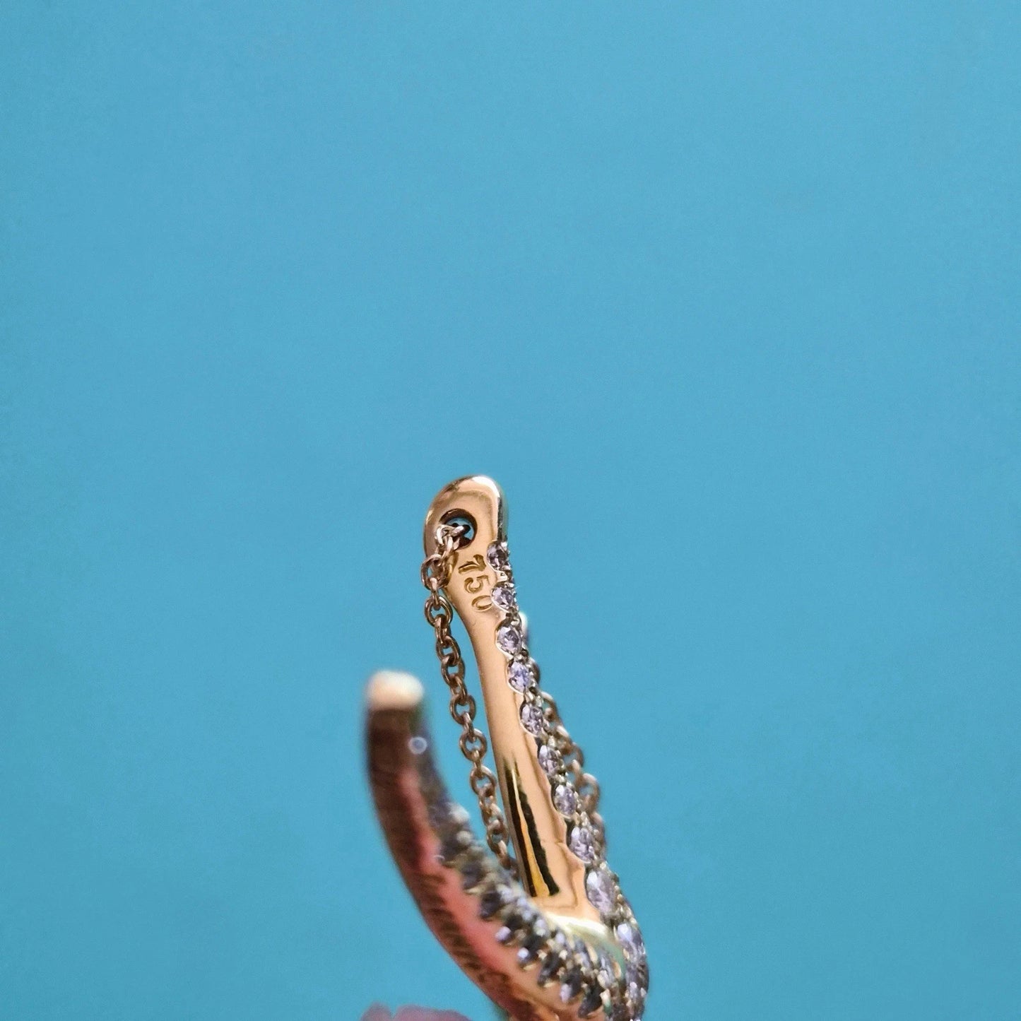 Vintage Tiffany & Co. Elsa Peretti 18k Pave Diamond Large Starfish Necklace