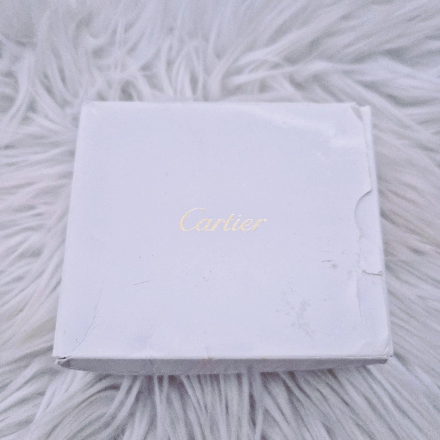 Vintage Cartier Baignoire Travel Desk Clock Swiss Made Rose Gold Tone w/ Box
