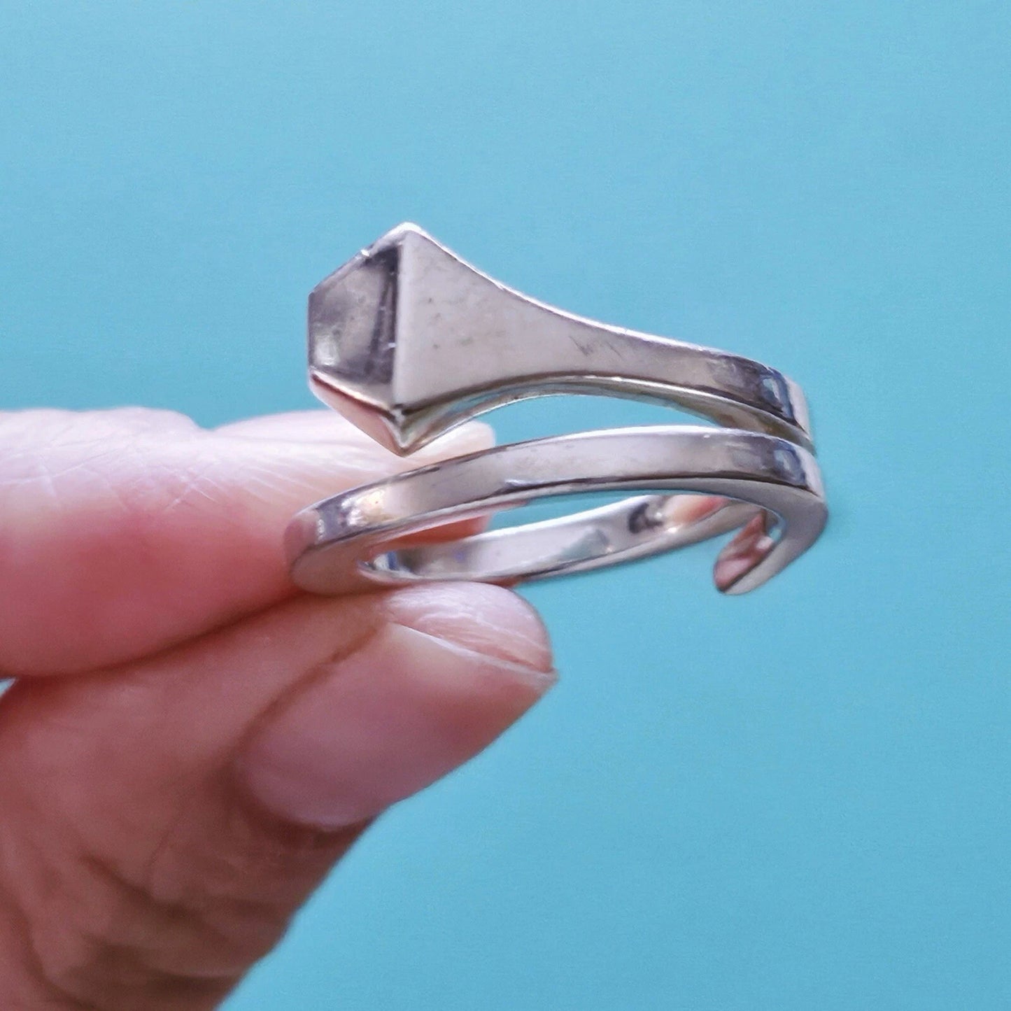 EXTREMELY RARE Vintage Tiffany & Co. Elsa Peretti Sterling Siver Nail Ring 6.25