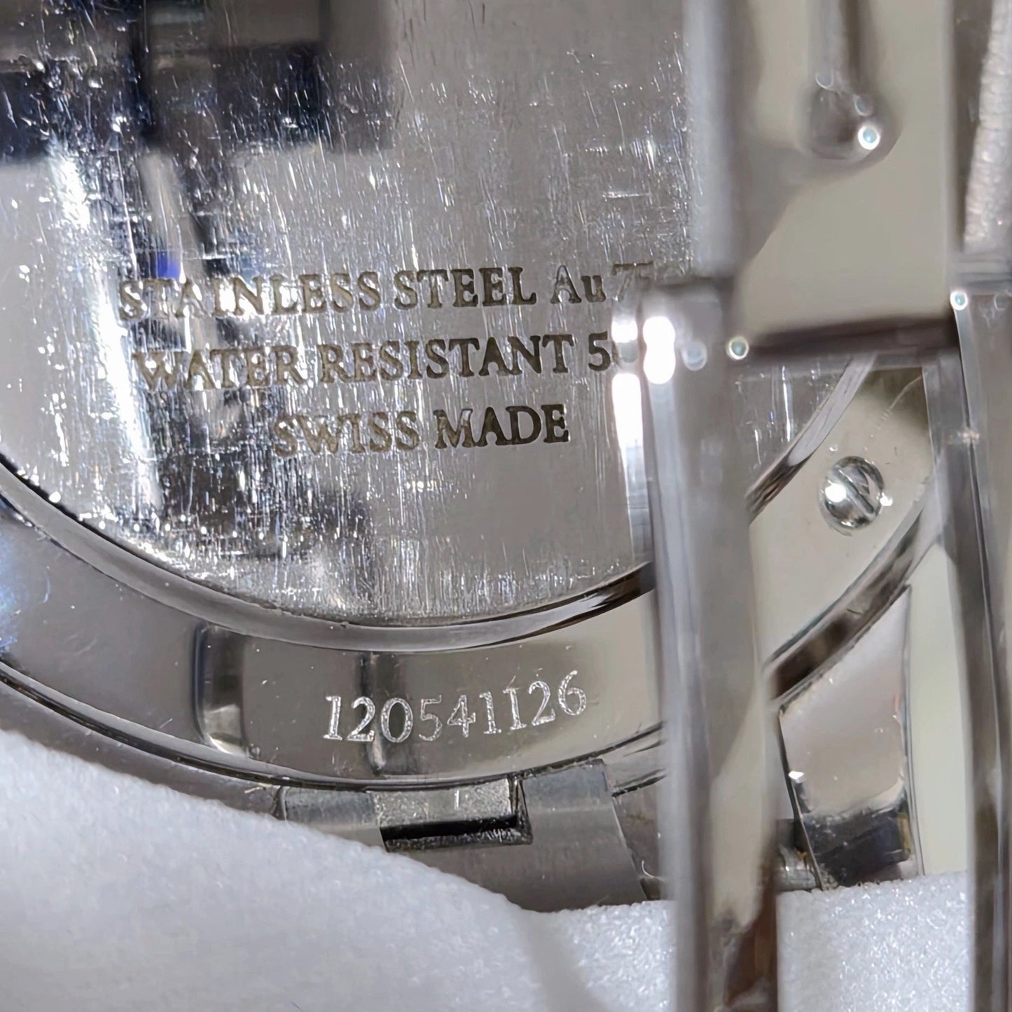 Tiffany & Co. Atlas Chronograph 18k White Gold Stainless Steel Men Watch 42mm