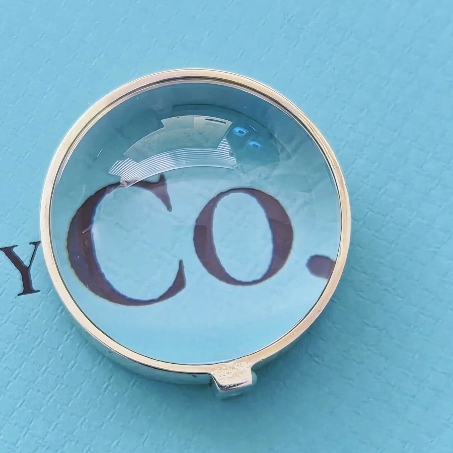 RARE Tiffany & Co. Everyday Objects Enamel Silver Magnifying Domed Paperweights