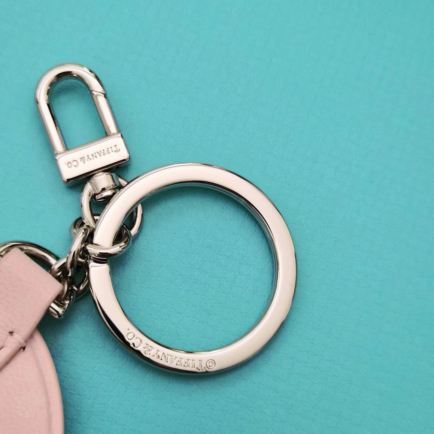 Tiffany & Co. Padded Bag Charm in Tiffany Baby Pink Italy Leather