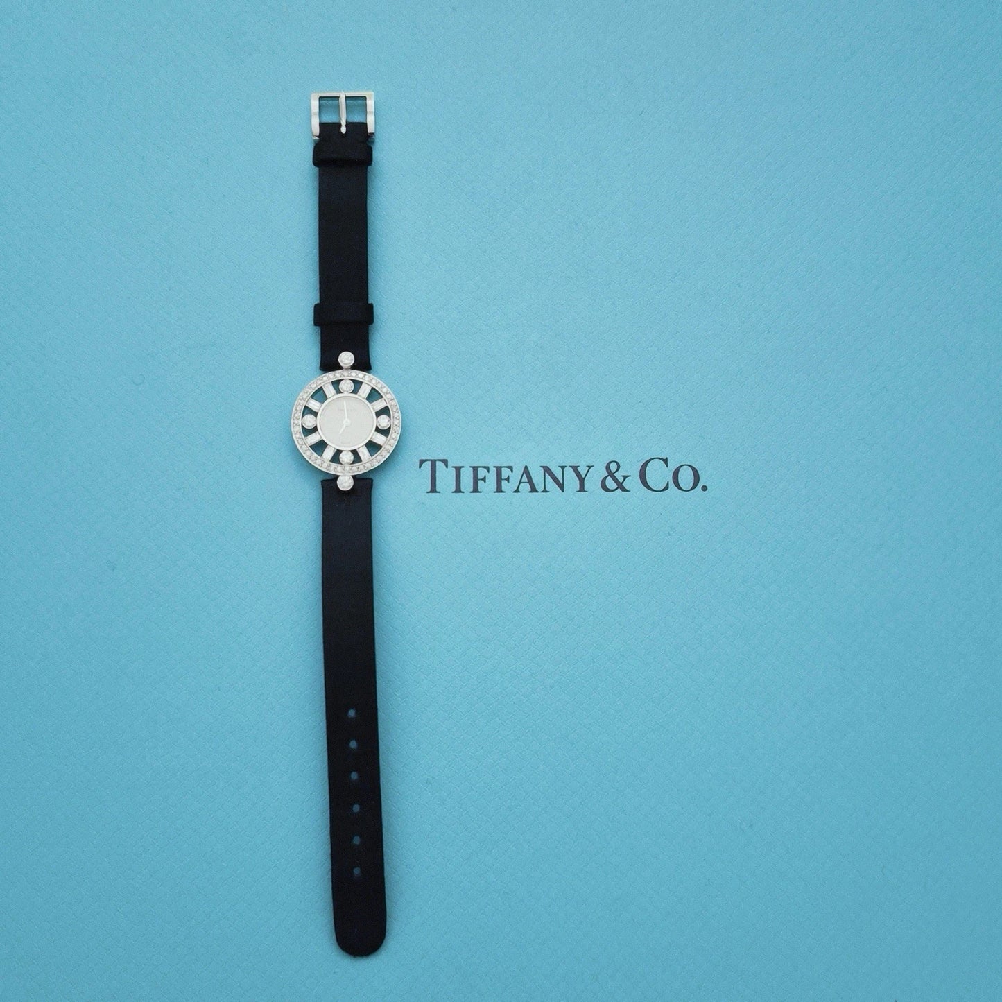 RARE Vintage 1984 Paloma Picasso 18k White Gold Diamond Cocktail Wrist Watch