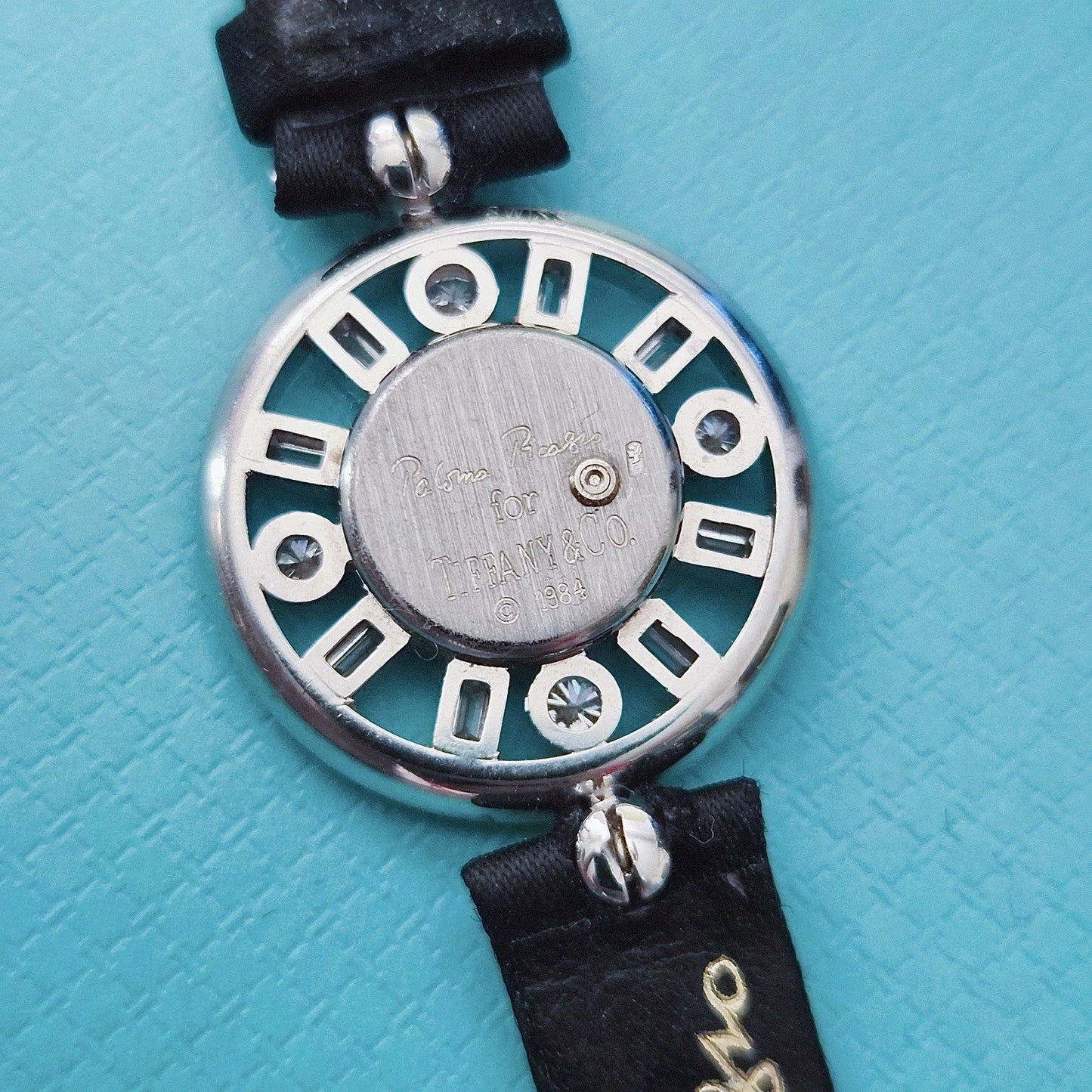 RARE Vintage 1984 Paloma Picasso 18k White Gold Diamond Cocktail Wrist Watch