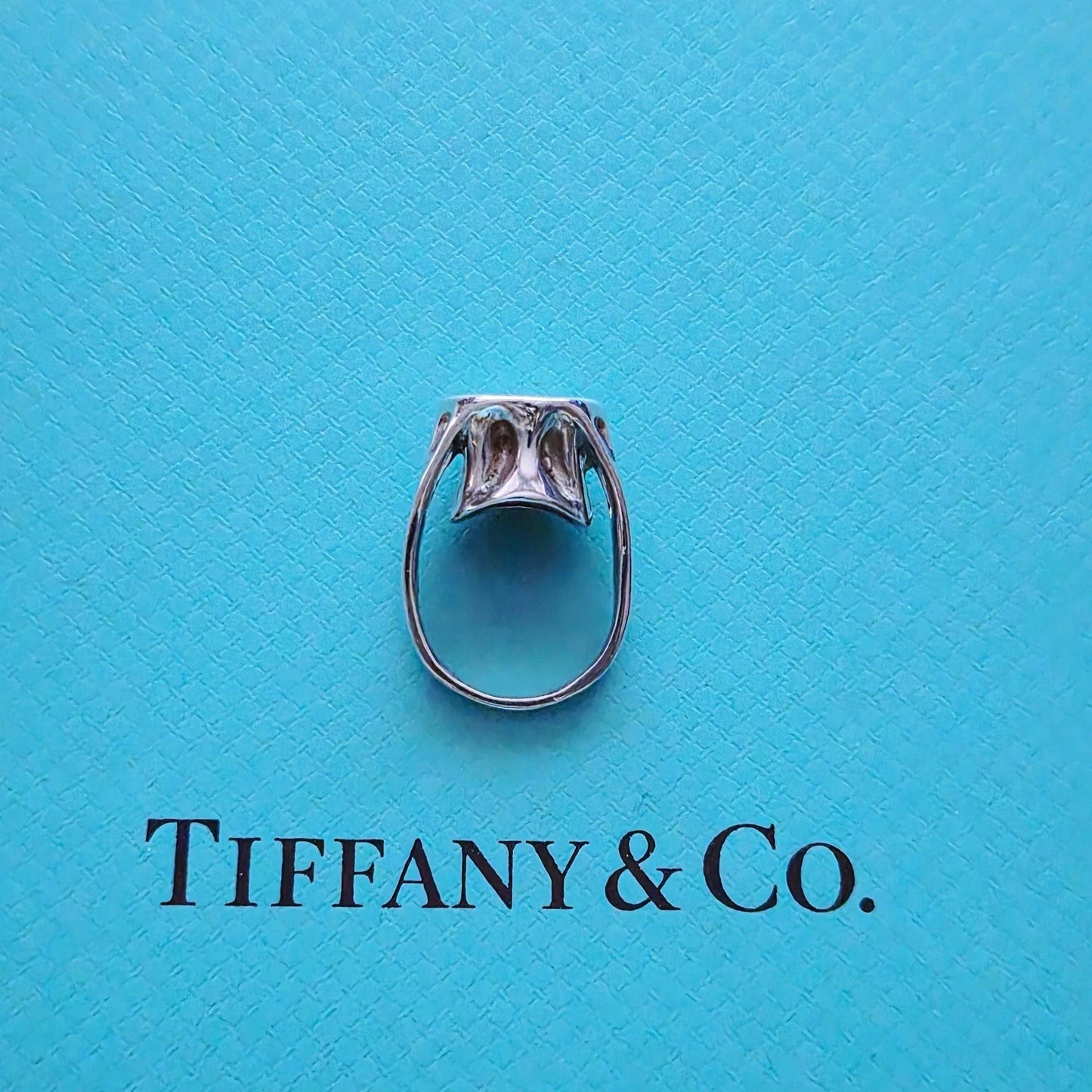 RARE Vintage 1985 Tiffany & Co. Elsa Peretti Sculptural Sterling Silver Ring