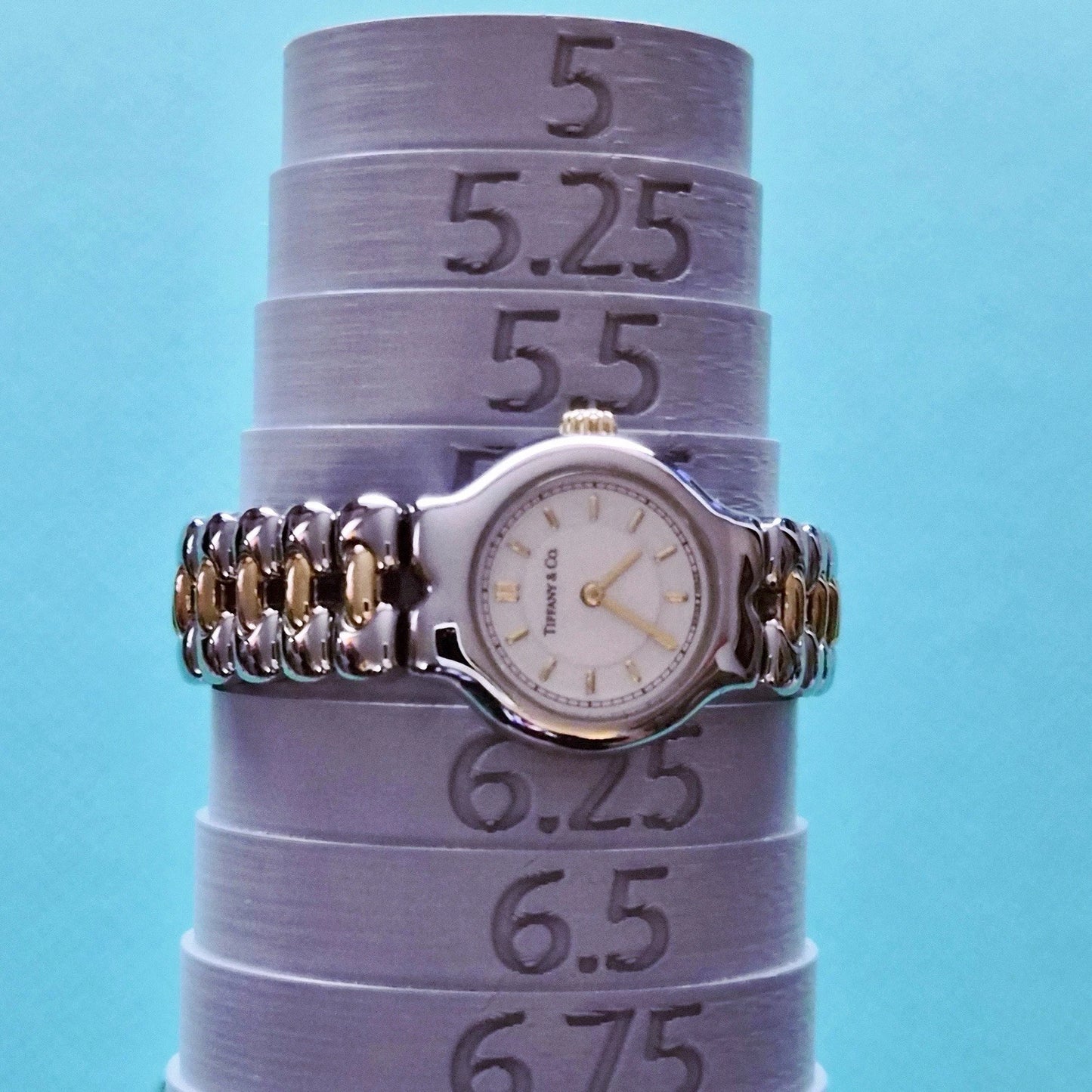 Vintage Tiffany & Co. TESORO 18k Yellow Gold Stainless Steel 2-Tone Quartz Watch