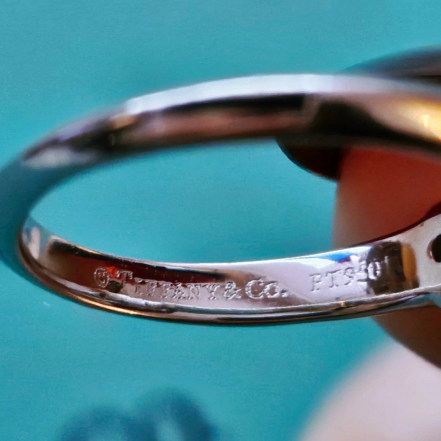 $7,300++ Tiffany & Co. Solitaire Platinum Diamond Engagement Ring .62 TCW